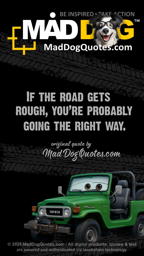Off-road 4x4 quotes by Toyota Land Cruiser BJ40 on MadDogPlanet.com