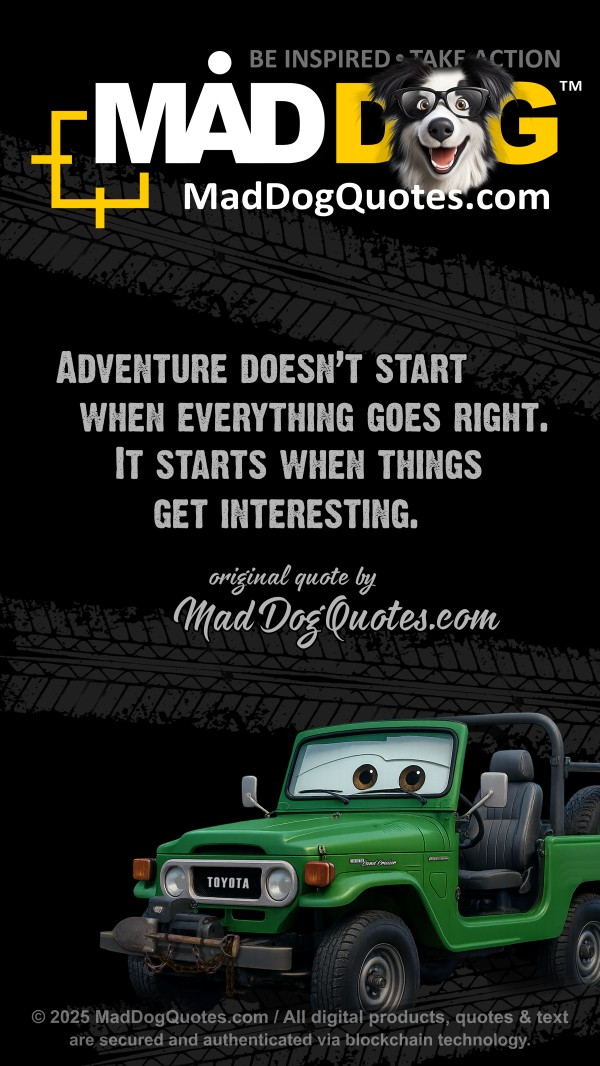 Off-road 4x4 quotes by Toyota Land Cruiser BJ40 on MadDogPlanet.com