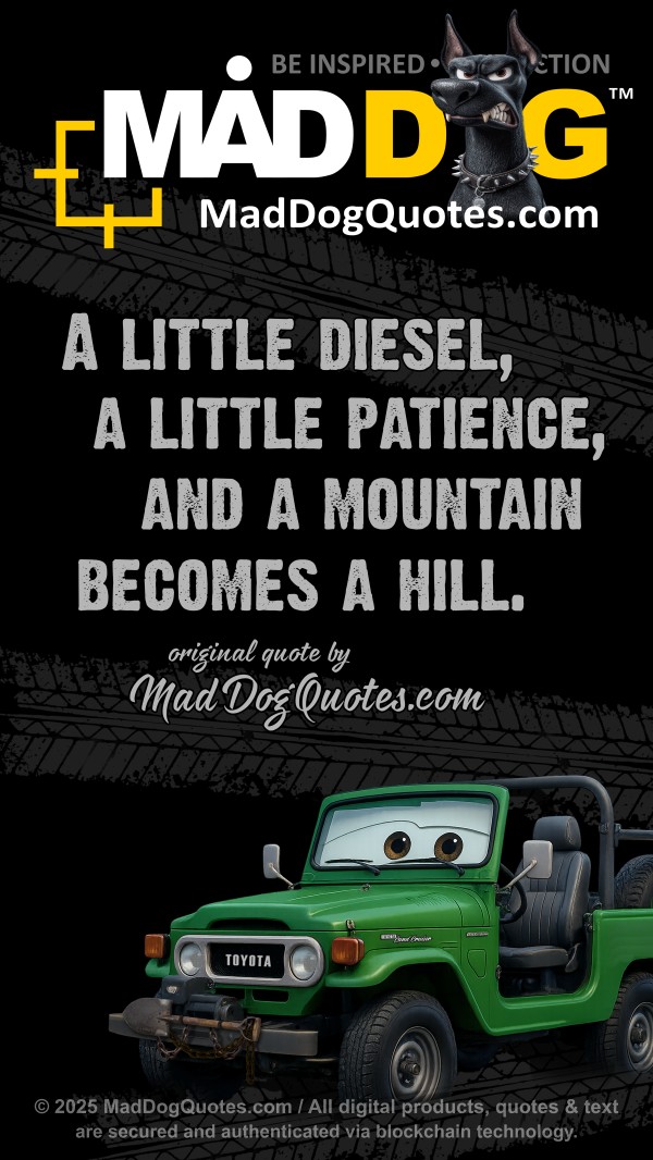 Off-road 4x4 quotes by Toyota Land Cruiser BJ40 on MadDogPlanet.com