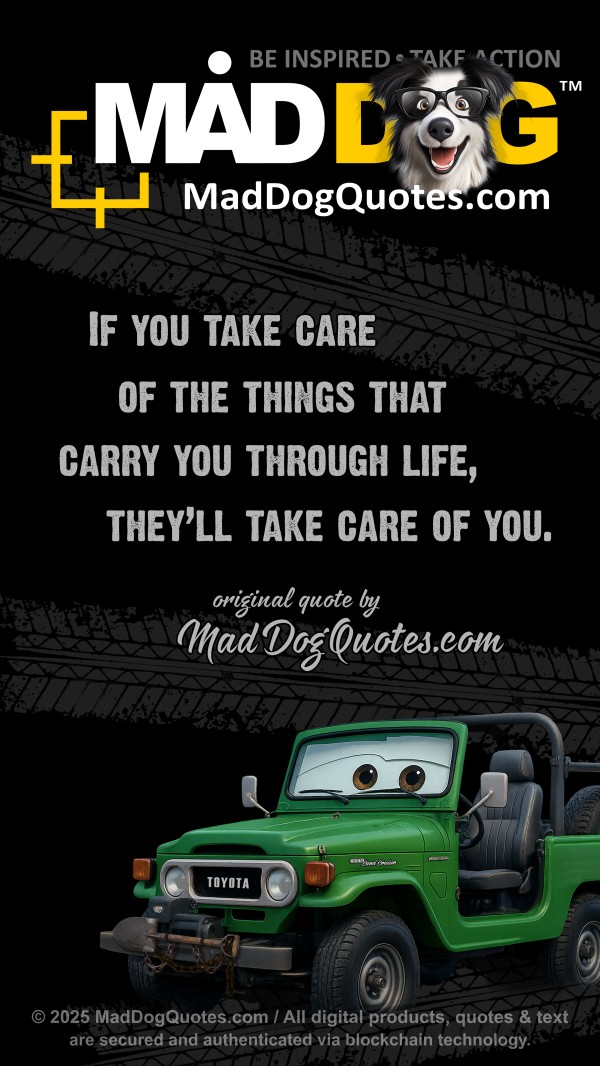 Off-road 4x4 quotes by Toyota Land Cruiser BJ40 on MadDogPlanet.com