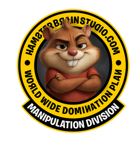 Follow me to our wacky hamster!